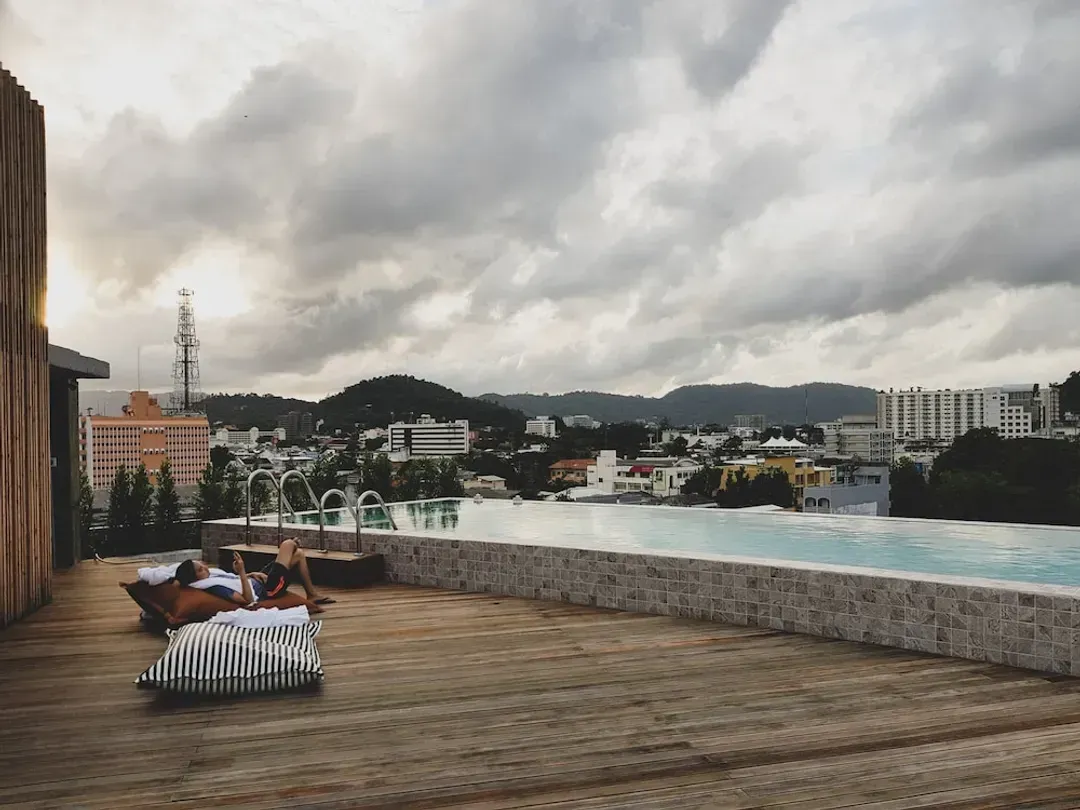 Rooftop pool
