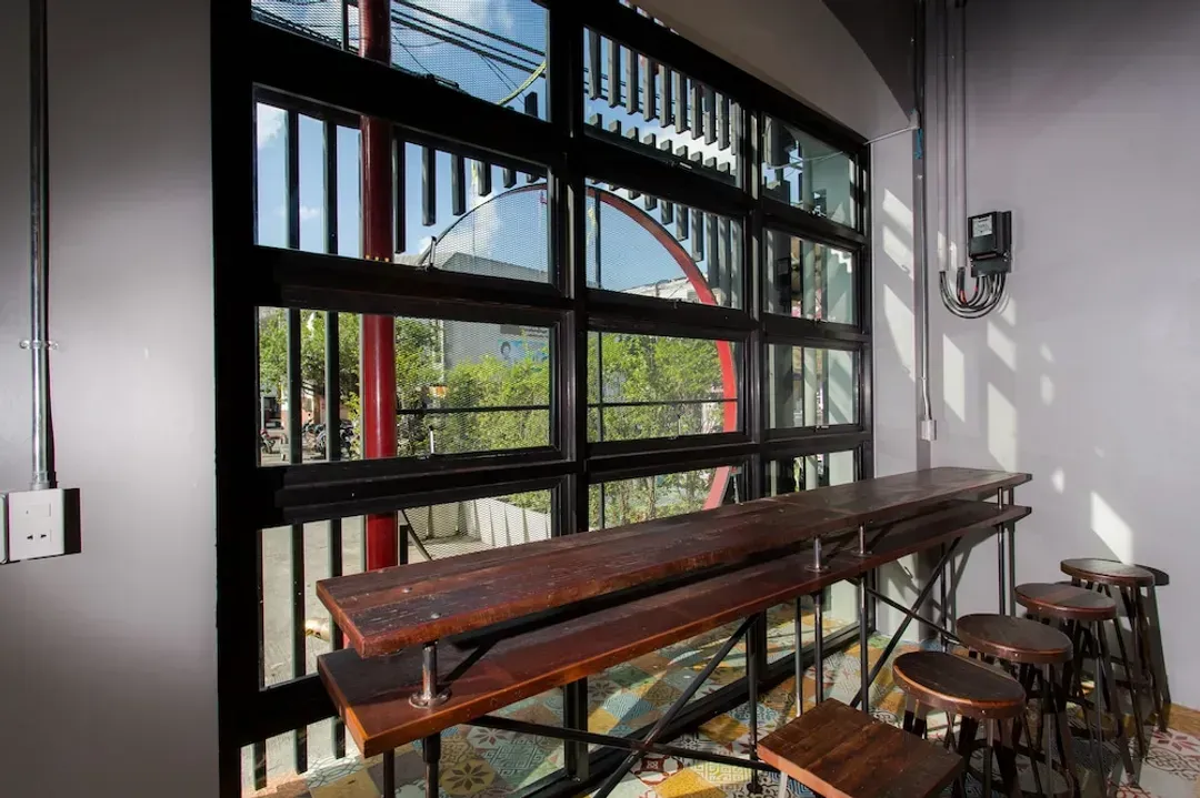 Interior entrance