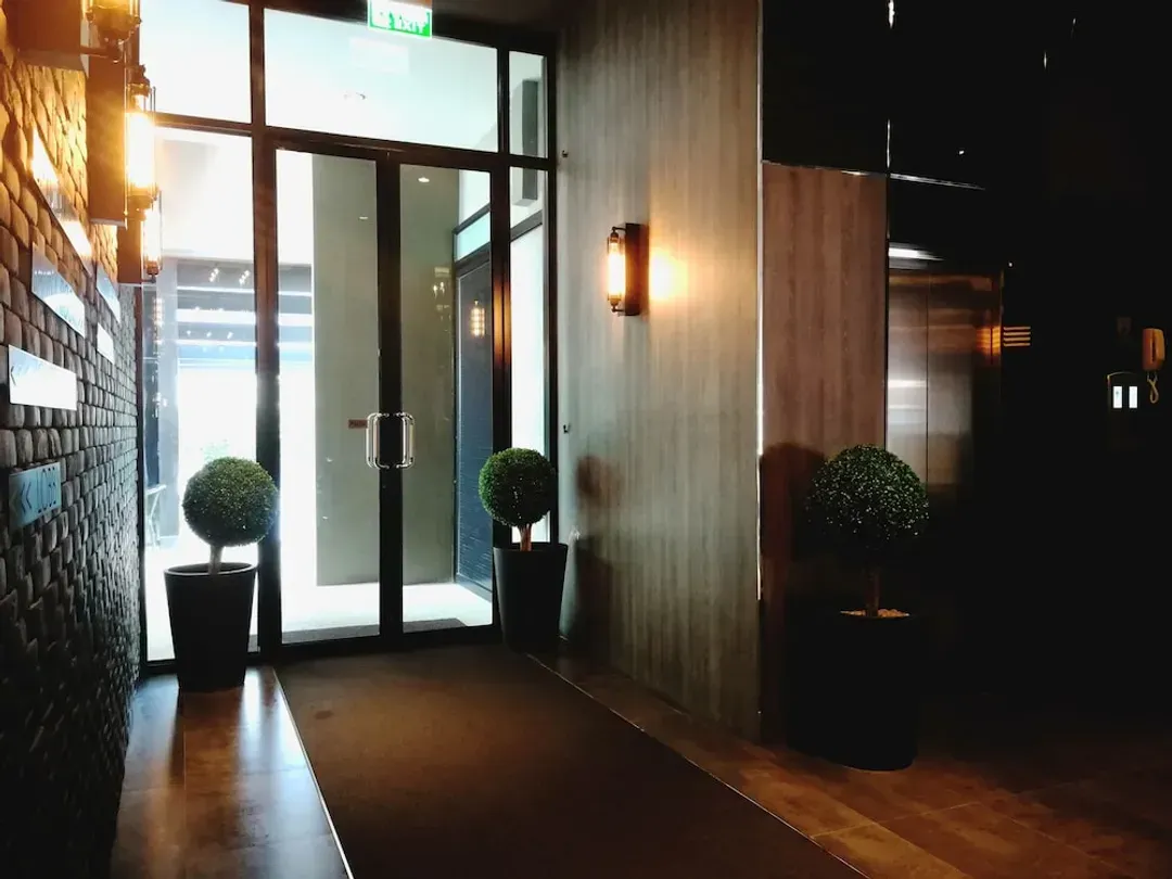 Interior entrance