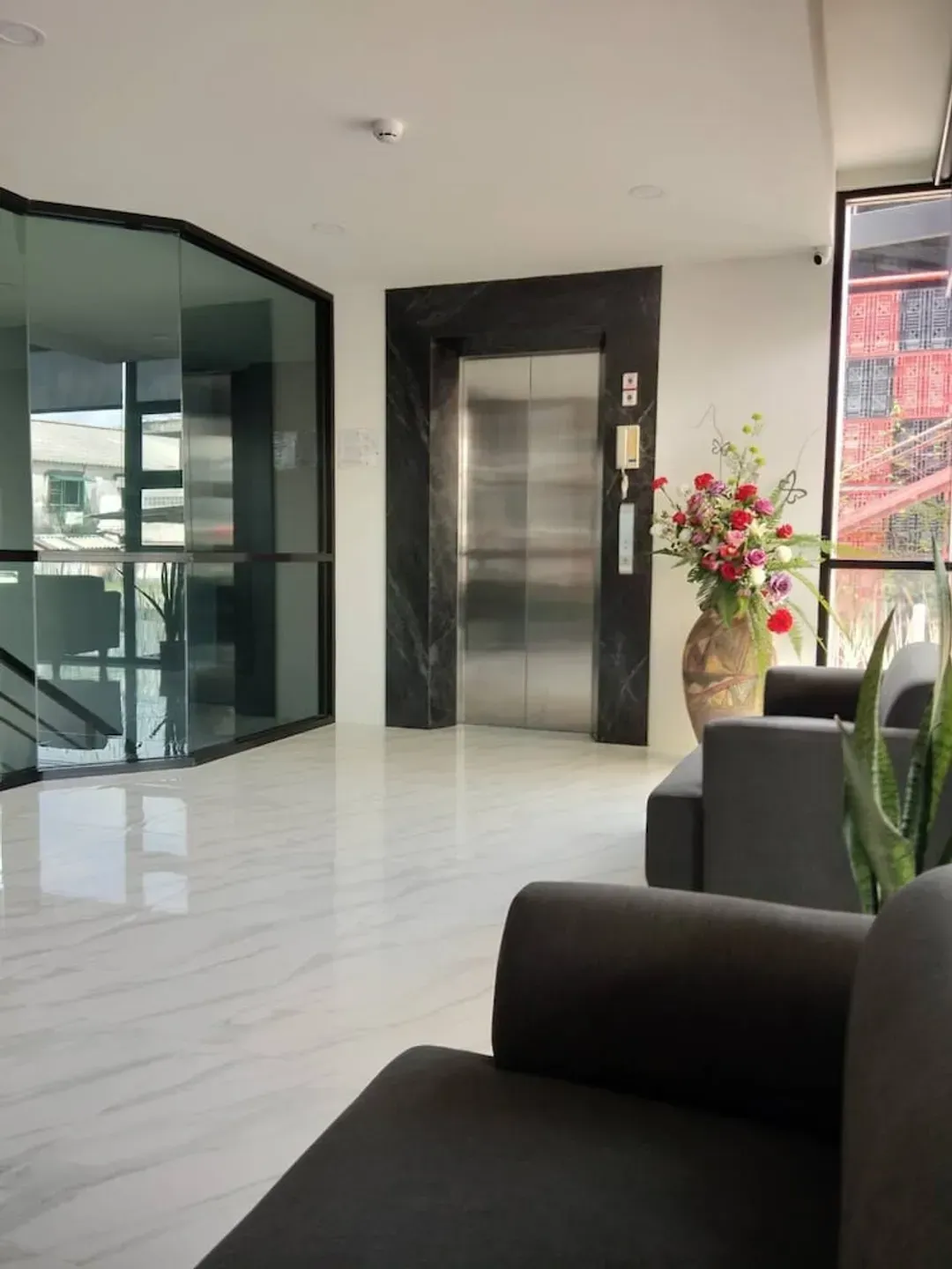 Lobby sitting area