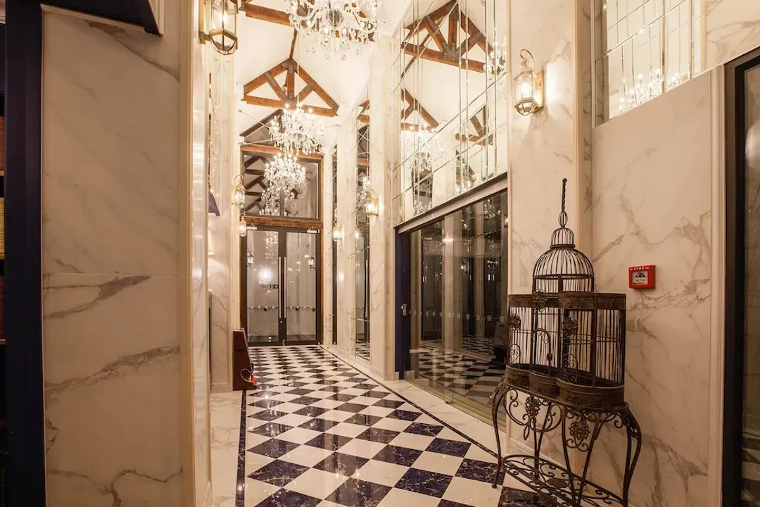Interior entrance