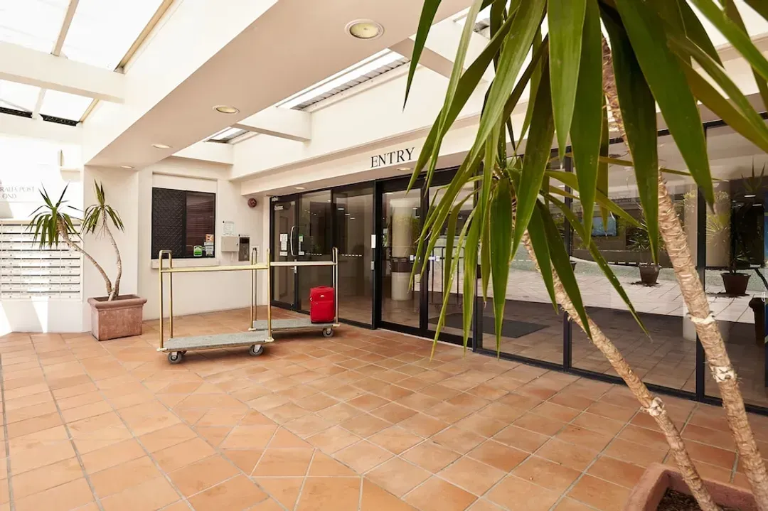 Interior entrance
