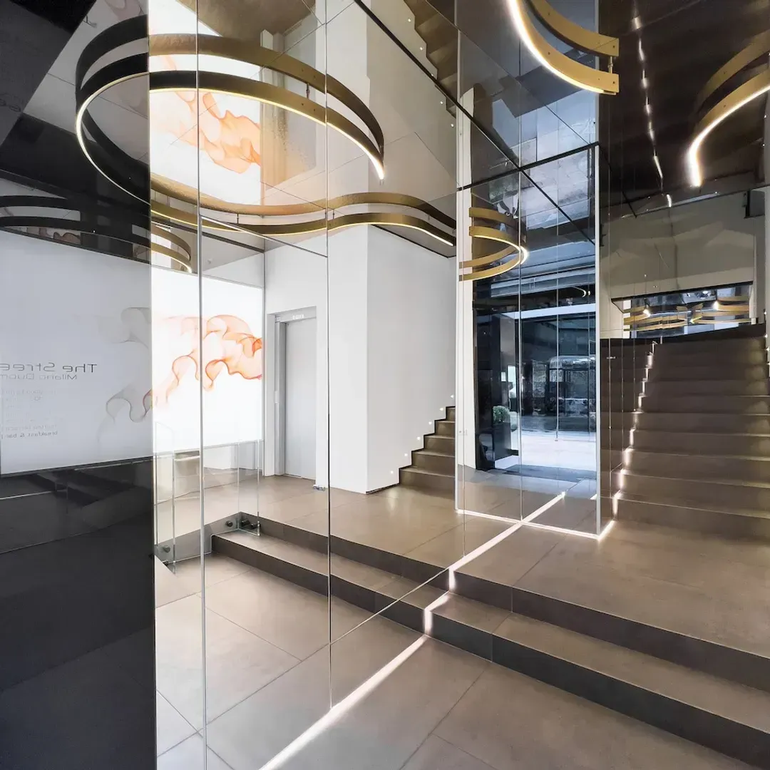 Interior entrance