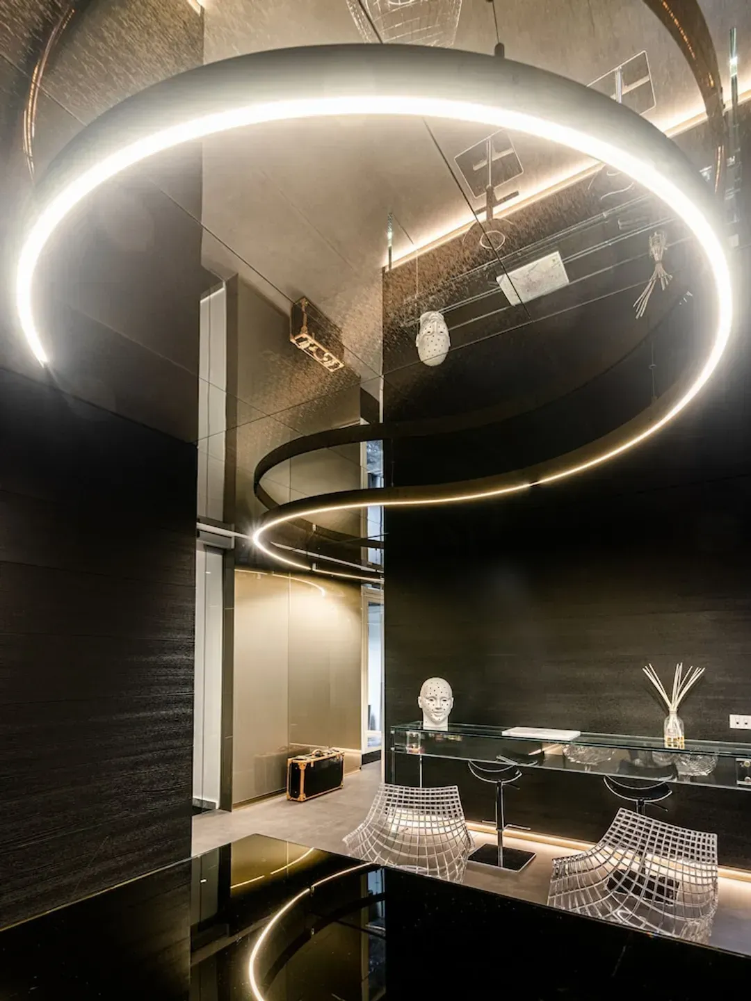 Interior entrance