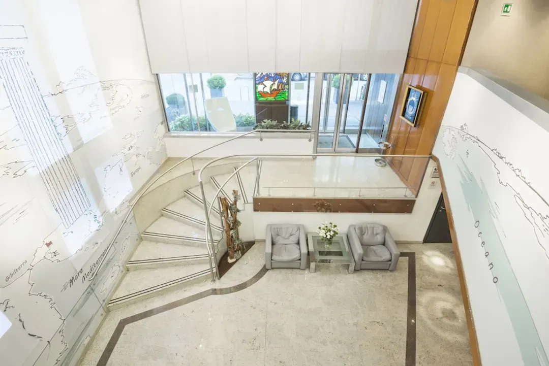 Interior entrance