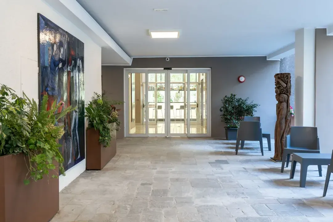 Interior entrance