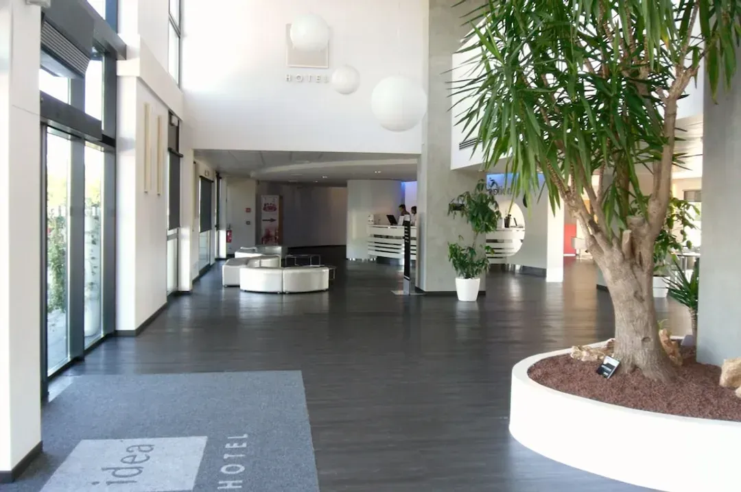 Interior entrance