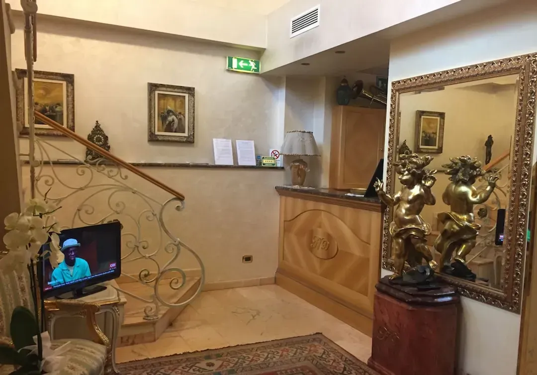Interior entrance