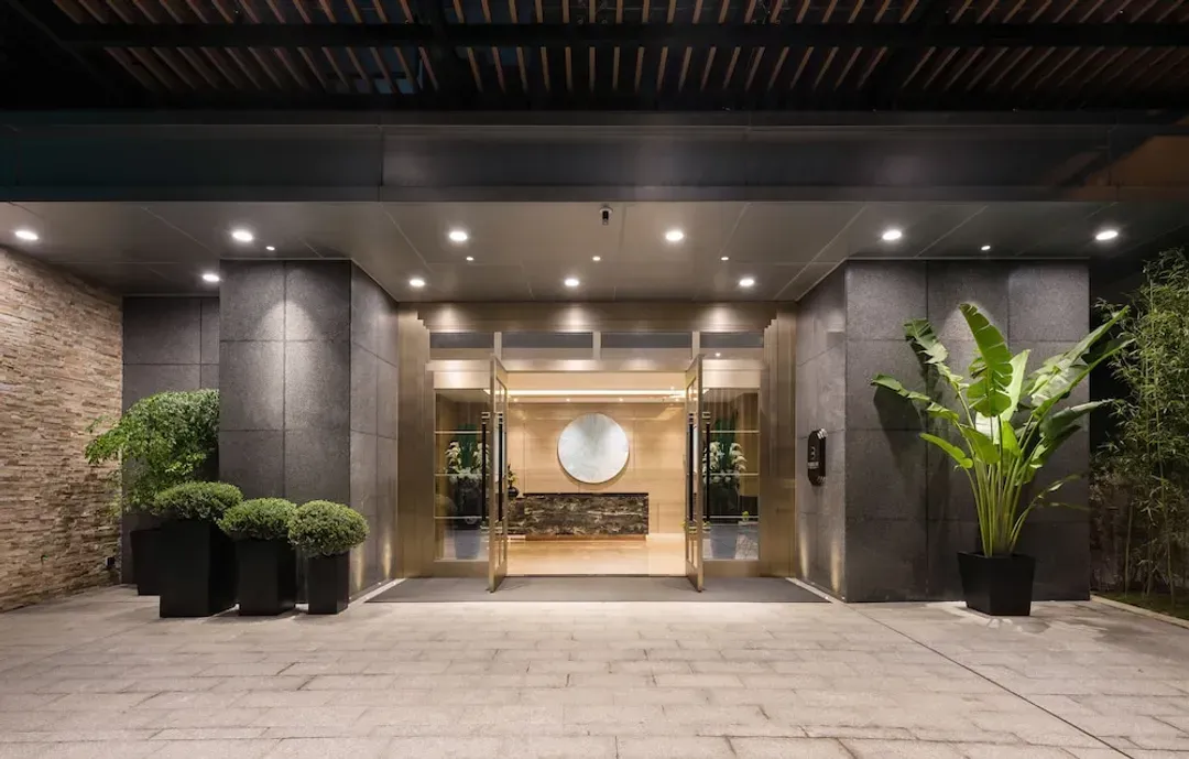Interior entrance