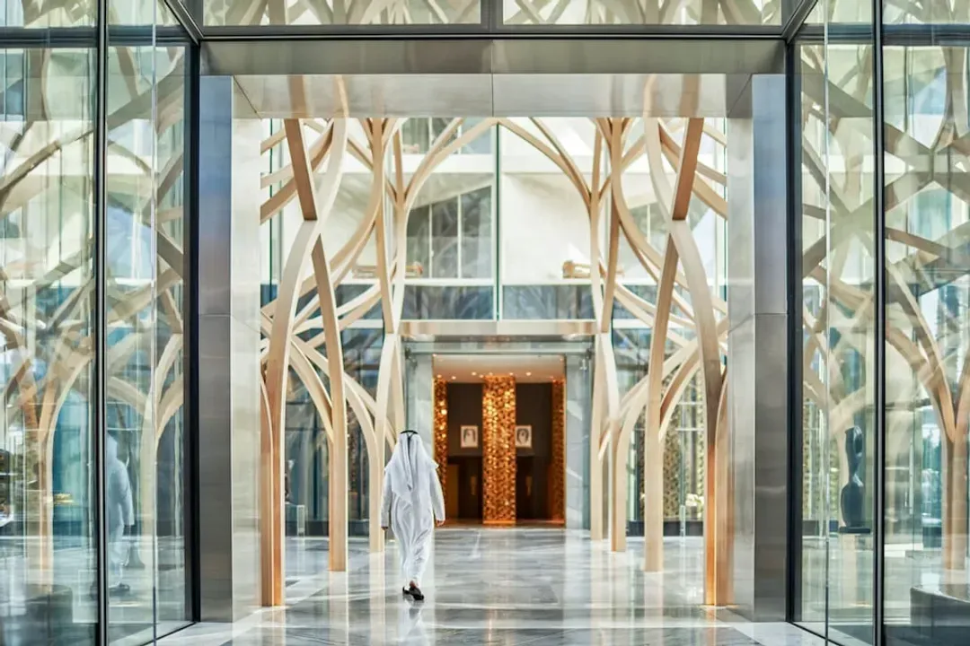 Interior entrance