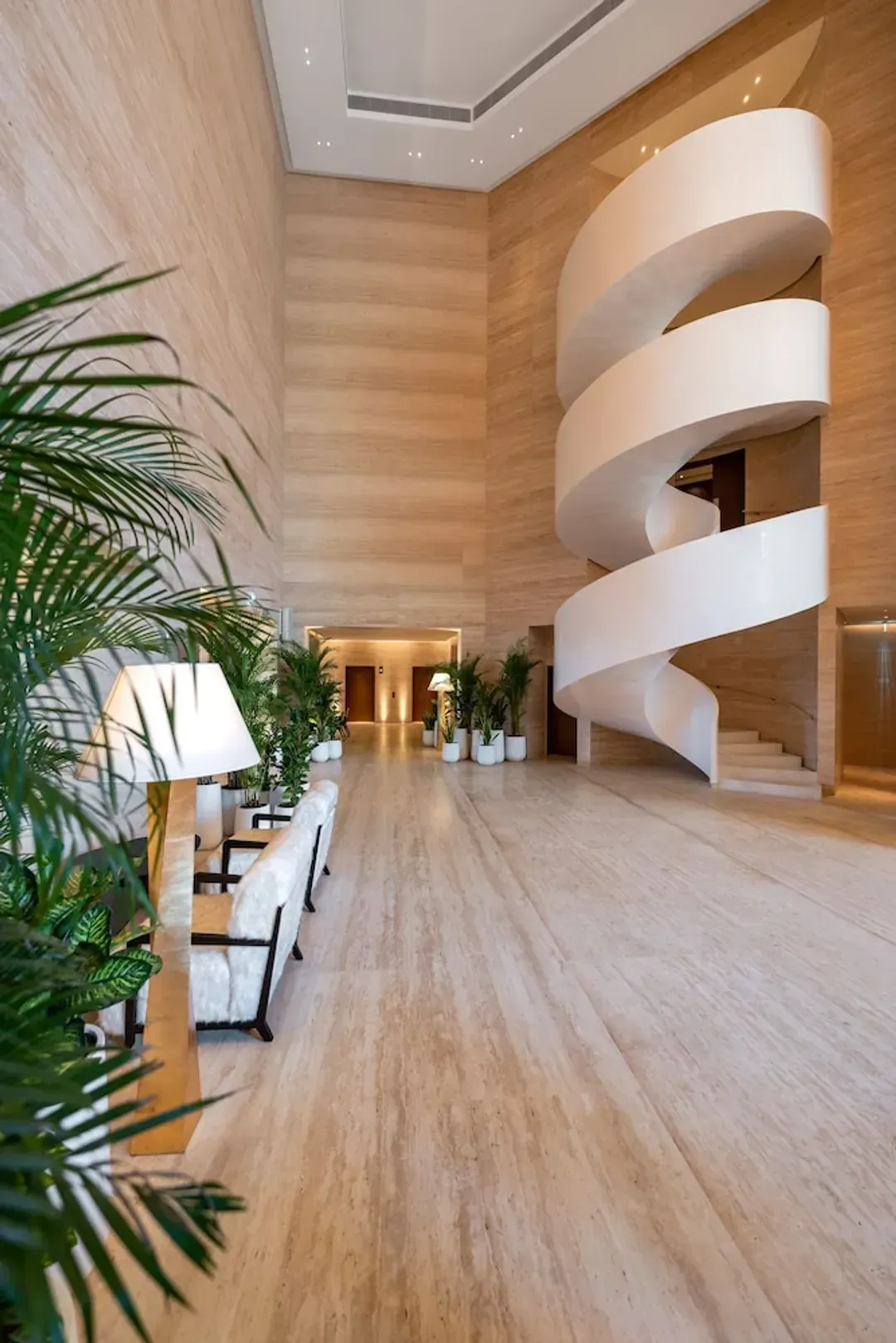 Interior entrance