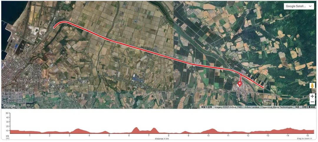 計時賽15.3K-路線圖&高低圖（2024年參考資料，2025年可能有些許異動，依大會最終資料為主）