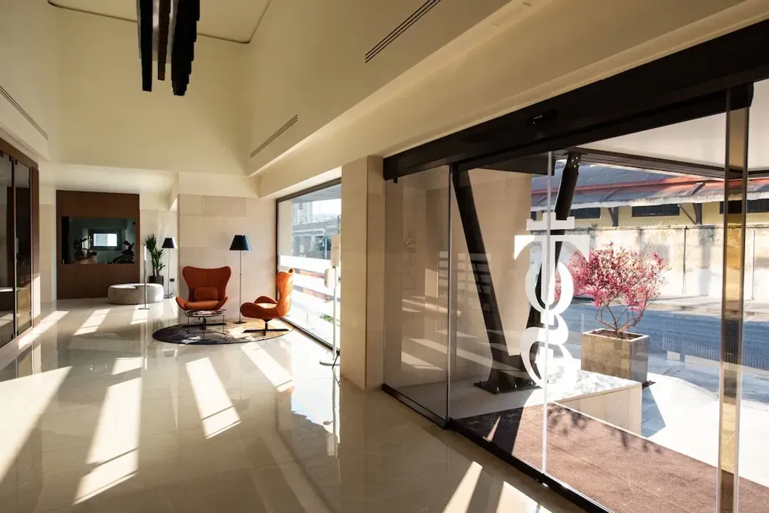 Interior entrance