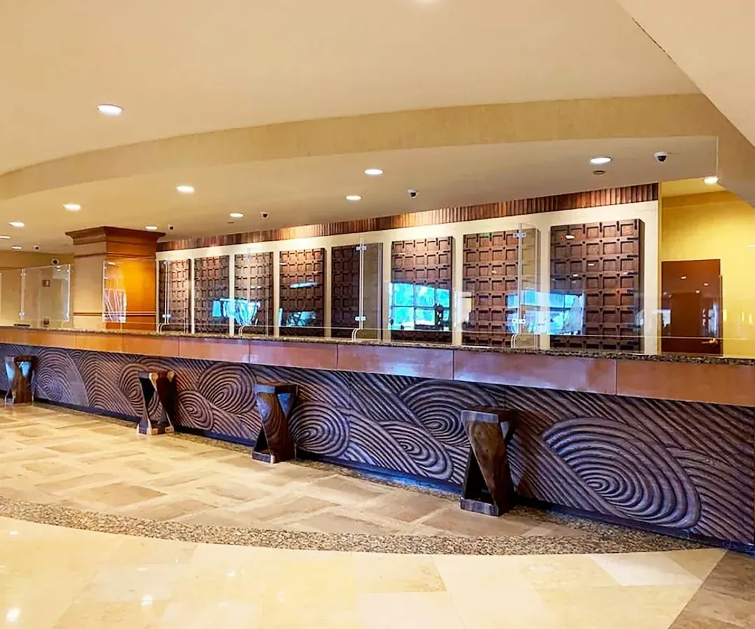 Check-in/check-out kiosk