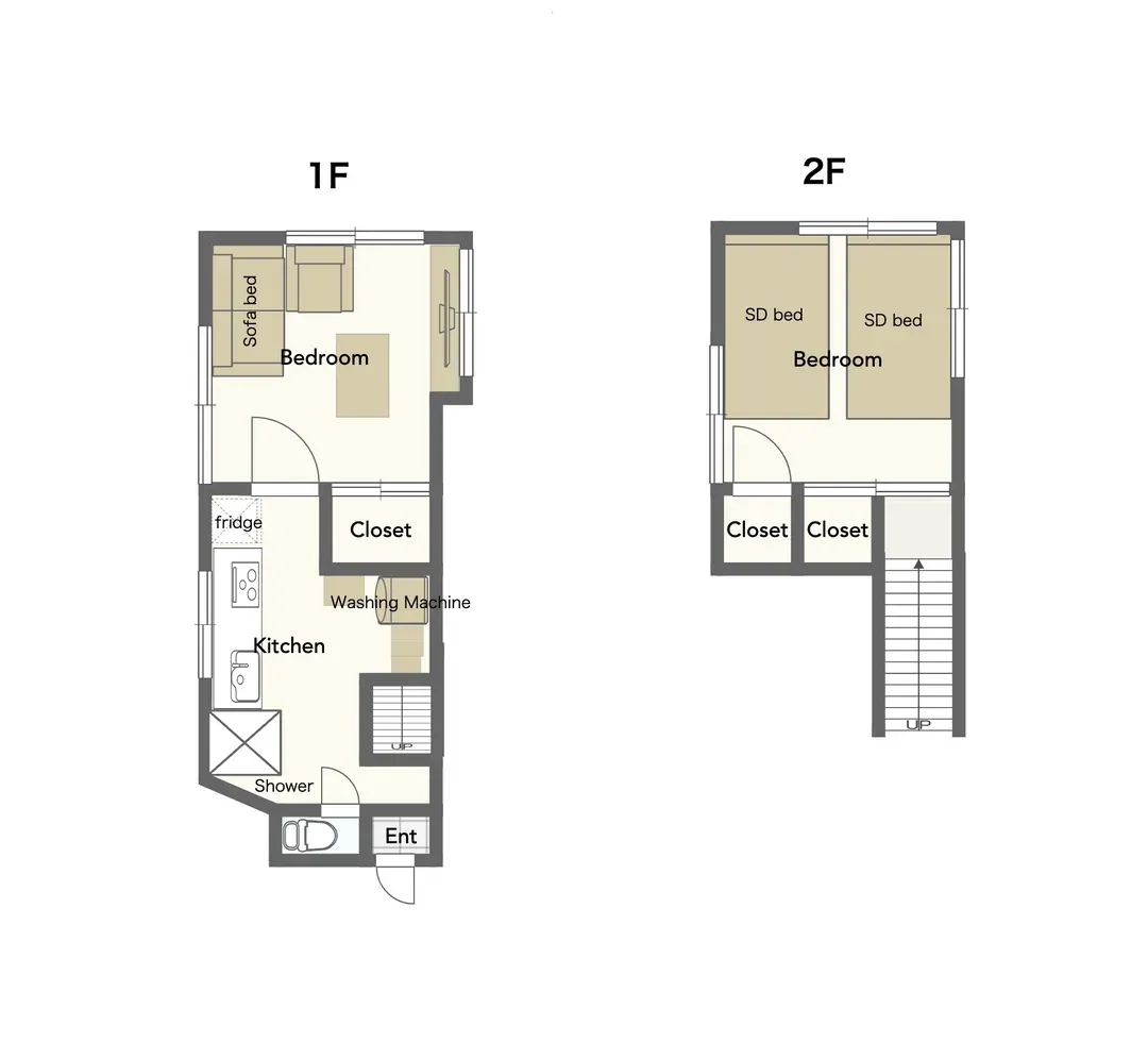 Yayoicho 1-Chome｜Private 2-Story House for 4｜11-min walk to Nishi-Shinjuku-gochome Station｜Direct 4-min to Shinjuku◎