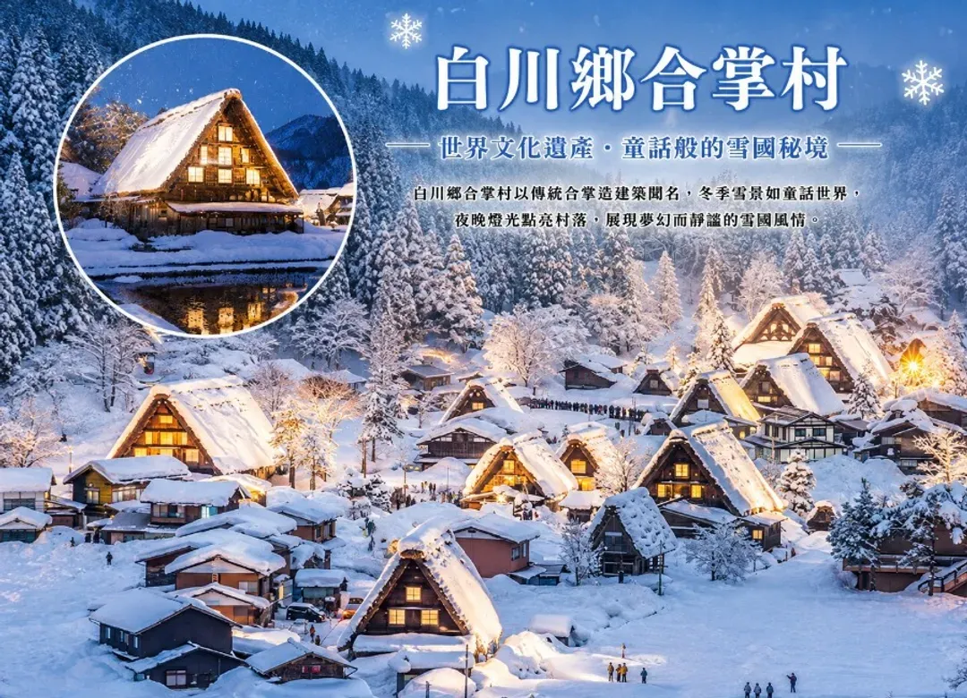 線上旅展北陸秘境5日.米其林三星推薦.最美星巴克.新穗高纜車.白川鄉合掌村.高岡哆啦A夢列車.庄川遊船.兼六園.溫泉-11