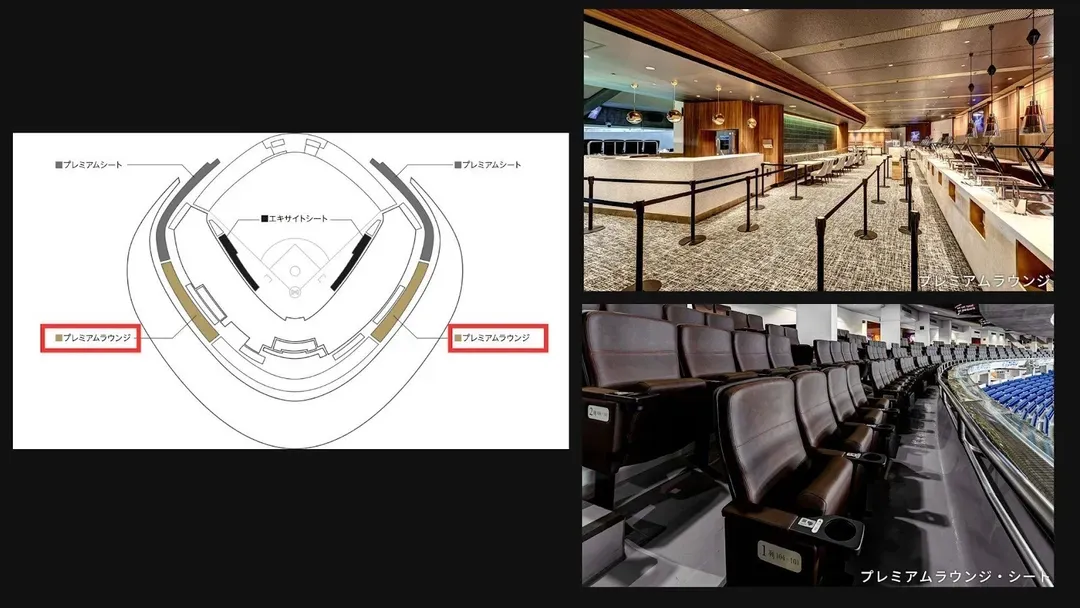 座位示意：金色VIP套裝與貴賓室