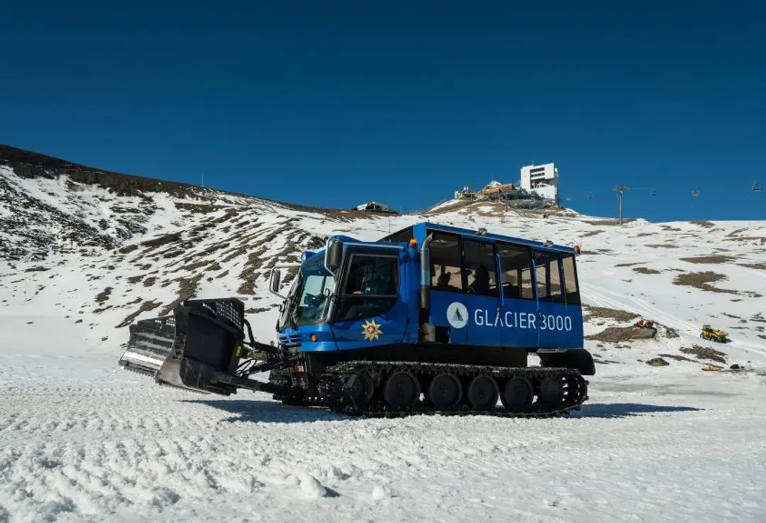 冰原雪車示意圖-冰河3000景區(纜車上下)