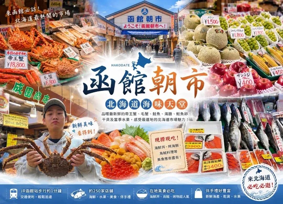 繽紛北海道三溫泉6日.洞爺湖.北國馬場.函館朝市.企鵝遊行.小樽運河.米其林函館夜景纜車.熊牧場-8
