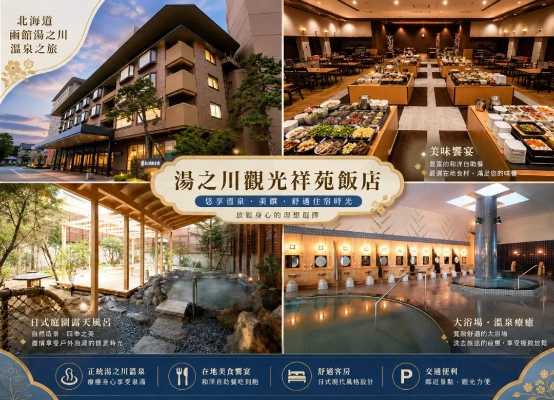 繽紛北海道三溫泉6日.洞爺湖.北國馬場.函館朝市.企鵝遊行.小樽運河.米其林函館夜景纜車.熊牧場-12