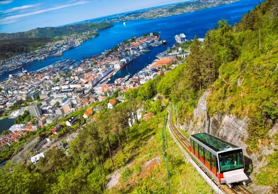 北歐旅遊,挪威旅遊,卑爾根,佛洛伊恩山纜車