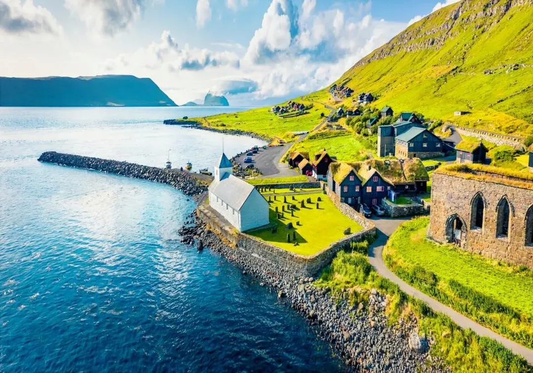 北歐旅遊,法羅群島景點,法羅群島旅遊,基爾丘布爾,Kirkjubøur