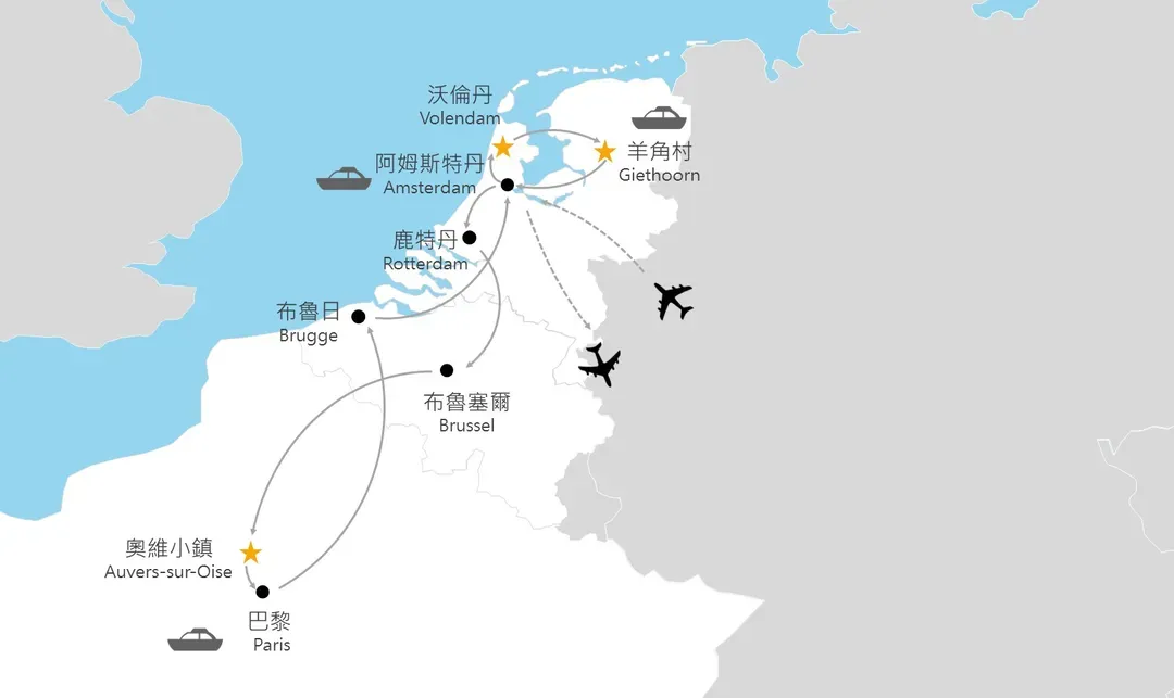 荷比法行程