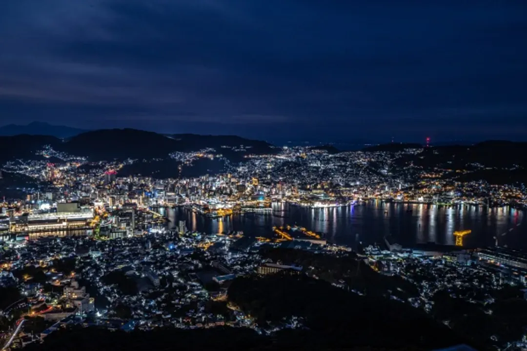 長崎稻佐山夜景(飯店內欣賞)