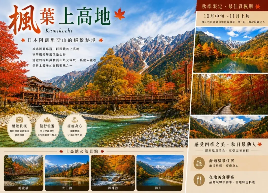 秋日山語立山黑部5日.高山溫泉.秘境上高地.合掌村.兼六園.牧歌花海絕景.飛驒牛.OUTLET.雙溫泉(名古屋進小松出)-6