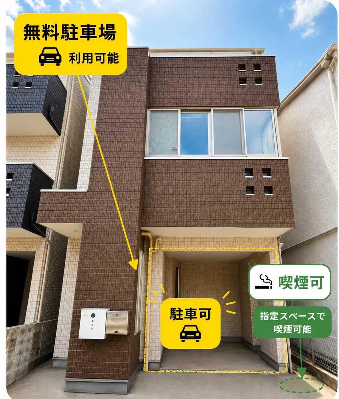 東京都-距離新大久保站步行5分鐘｜3間臥室・1張雙人床＋4張單人床＋沙發床｜附廚房整棟包棟民宿｜最多8人入住