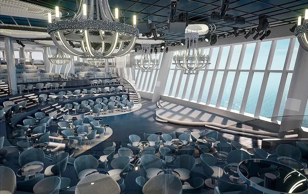 示意圖:Panorama Lounge全景酒廊-海上歡愉空間
