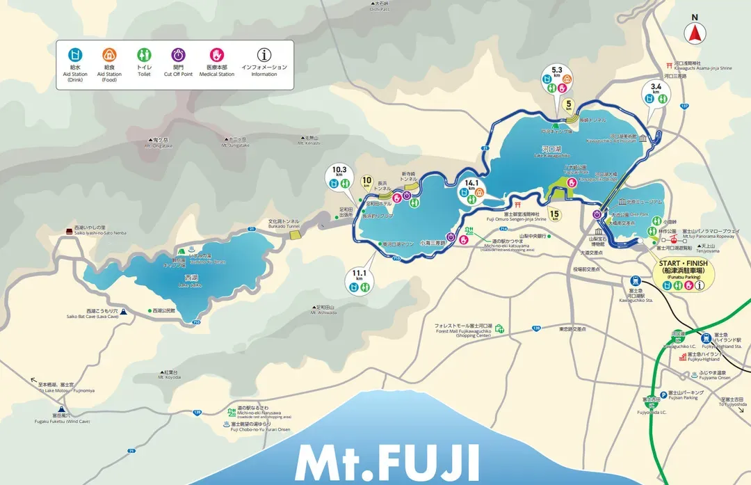 環湖跑 路線圖
