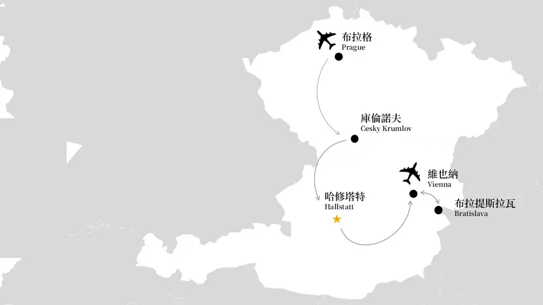 奧捷地圖