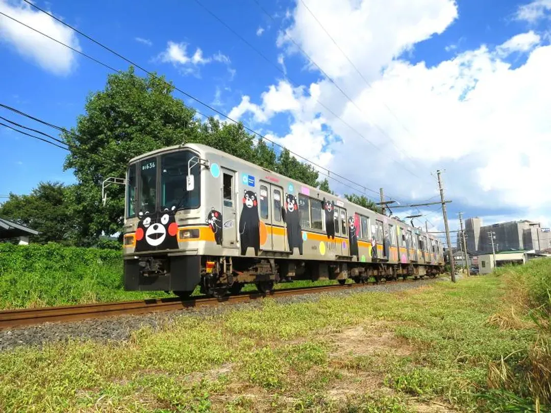熊本電鐵提供©2010熊本県くまモン＃K33860-超人氣萌熊電車