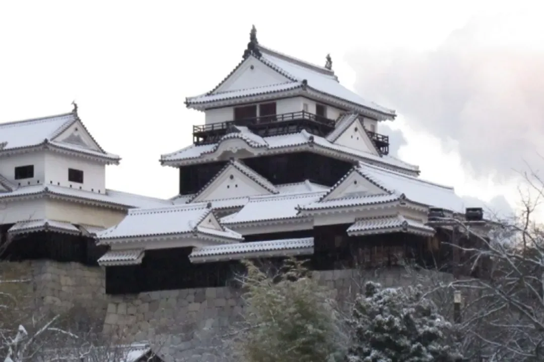 松山城冬景-四國名園名景