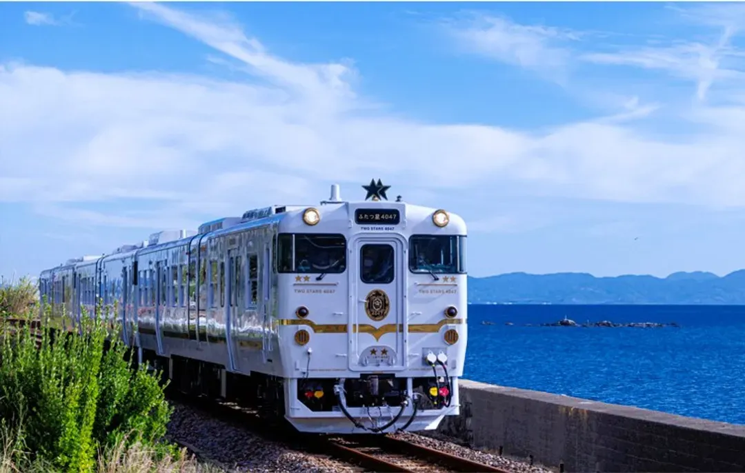 圖片來自JR九州調官網-JR雙星4047列車(約3小時;武雄溫泉++長崎)