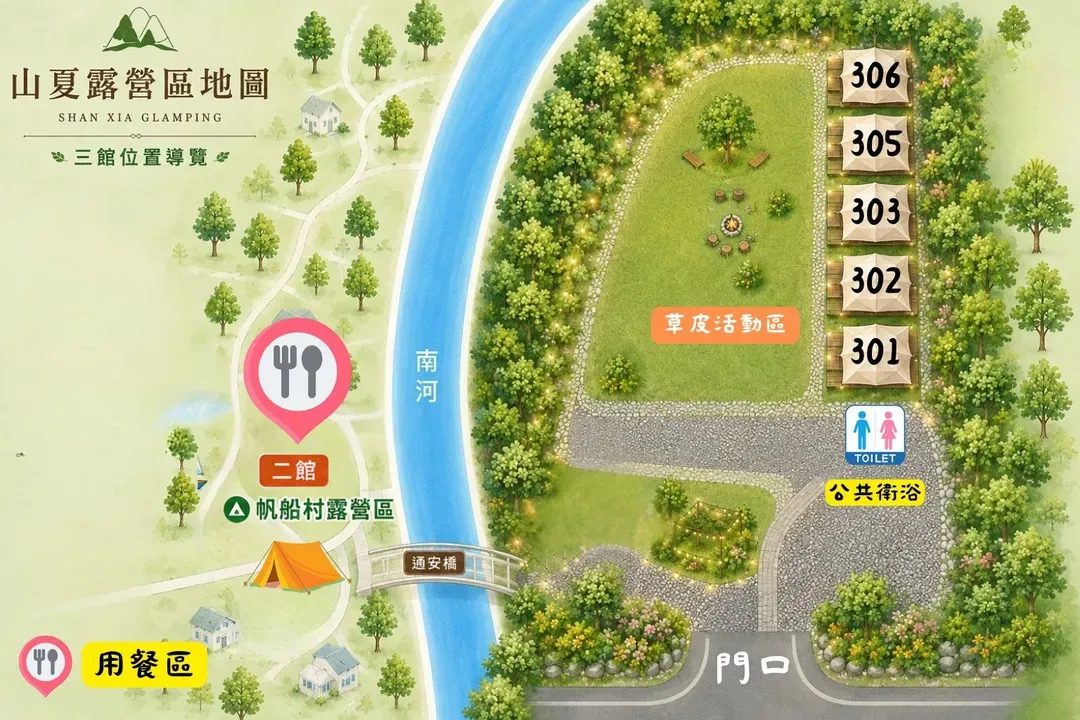 山夏露营区 独家8折起！一泊二食早餐、下午茶