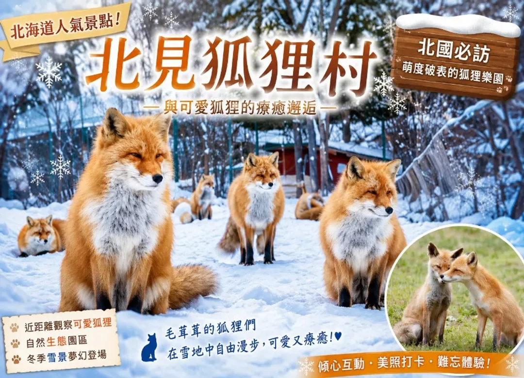 早鳥折3000【新春飛羊】北海道破冰船三溫泉5日.雪上獨木舟.雪中狐狸.冰釣戲雪四合一.敘敘苑燒肉.三大螃蟹和牛吃到飽-9