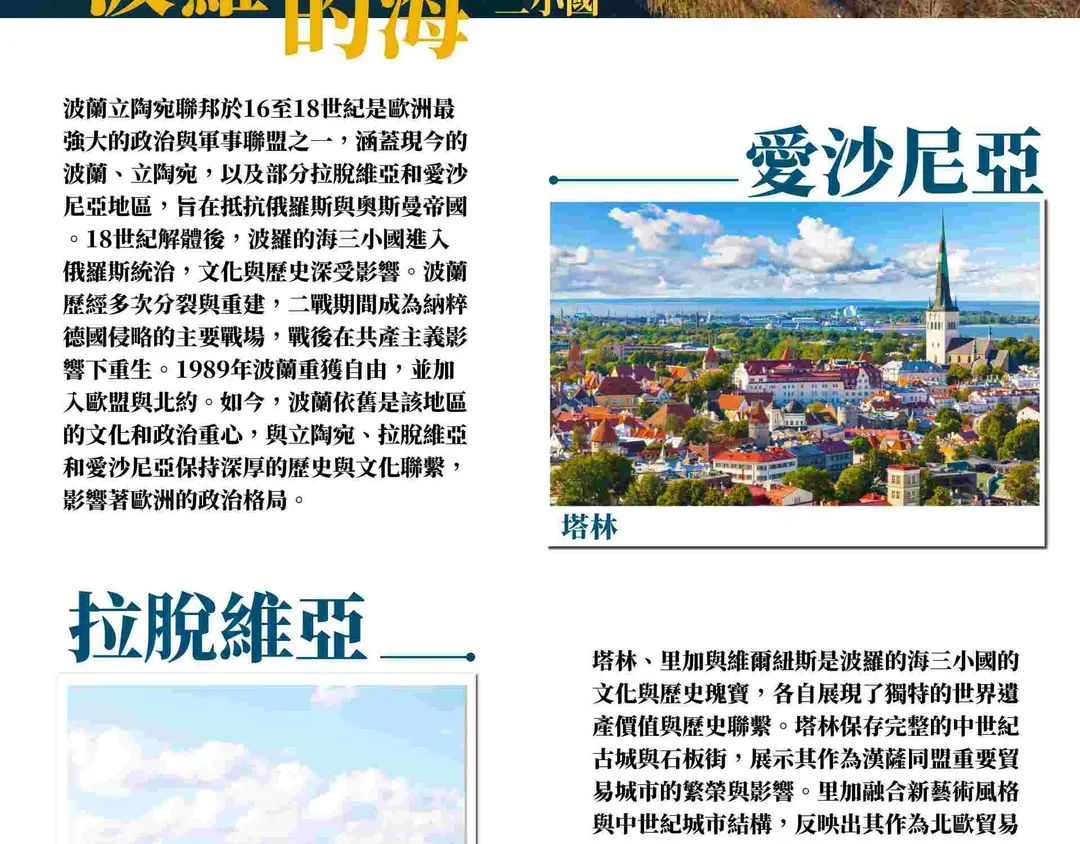 波羅的海三小國介紹