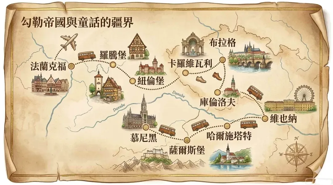 奧捷地圖