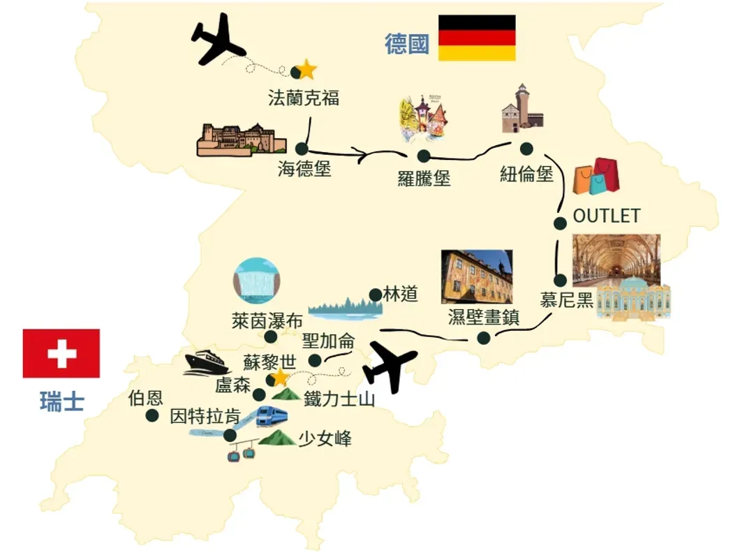 奧捷地圖
