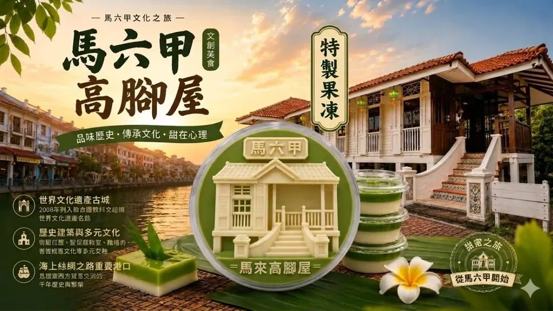贈送:馬六甲高腳屋果凍(乙個)