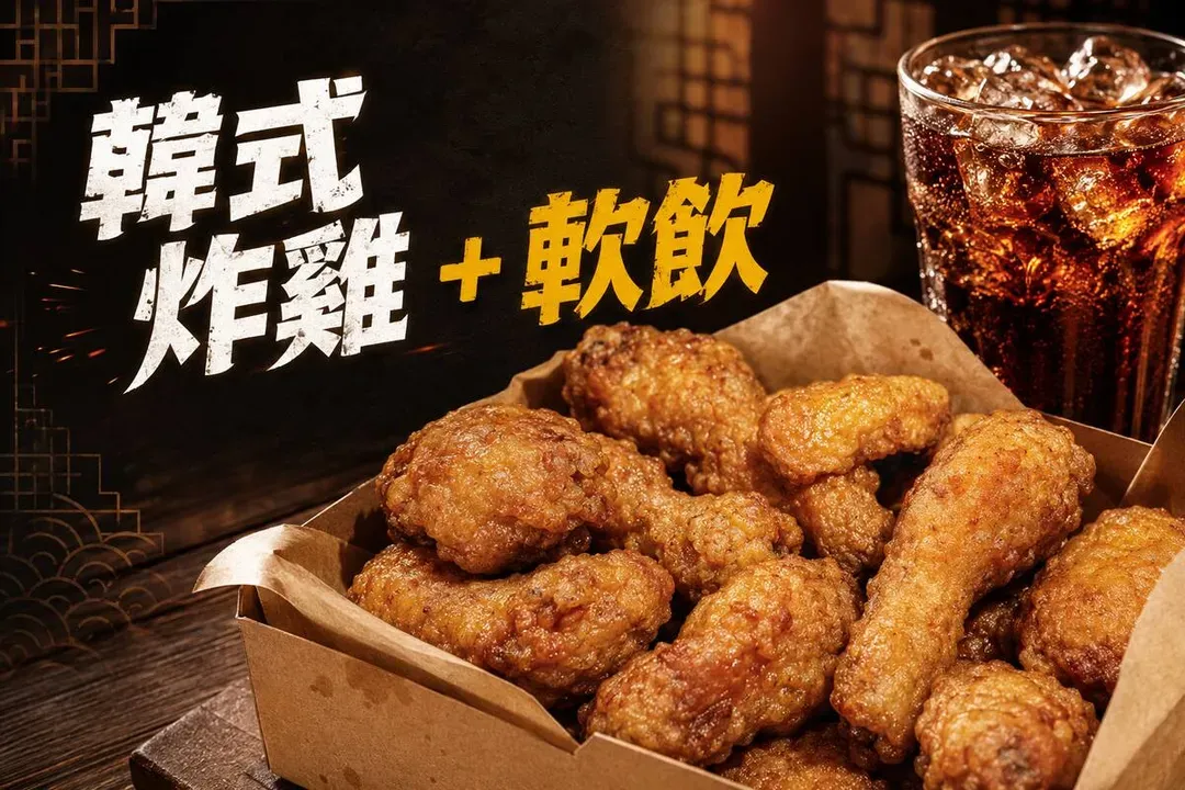 韓式宵夜(炸雞+軟飲)-地方風味