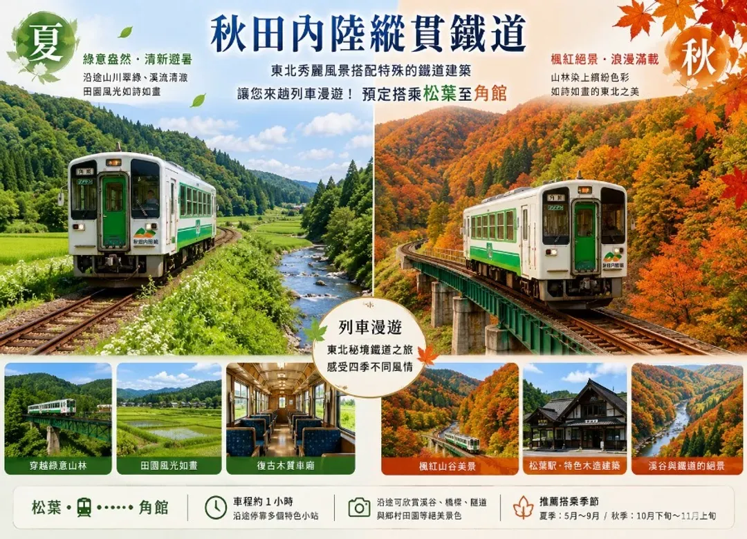 【限時限量】楓紅東北秘境溫泉5日.藏王中央纜車.秋田鐵道列車.奧入瀨溪流.十和田湖.銀山溫泉.採果樂.-5