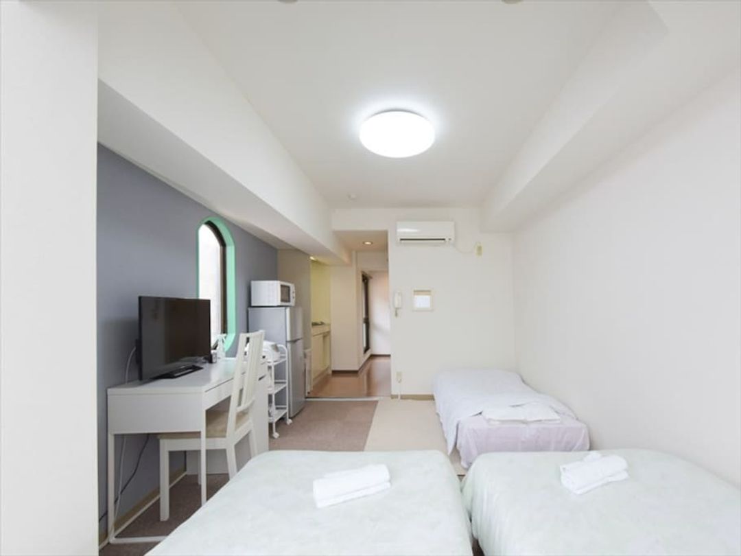 2min walk to station/Private bathroom/1room/26㎡/Max3 pax/kitchen/2-min walk to station / Private bathroom / 1-room apartment / 26㎡ / Max 3 people / Simple kitchen / Surrounded by shop