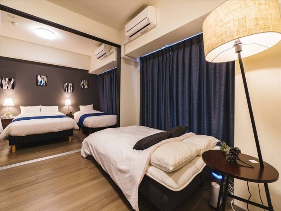 Walking to Shinsaibashi, Namba, and Dotonbori! 4min to Nagahoribashi Station/Max7pax