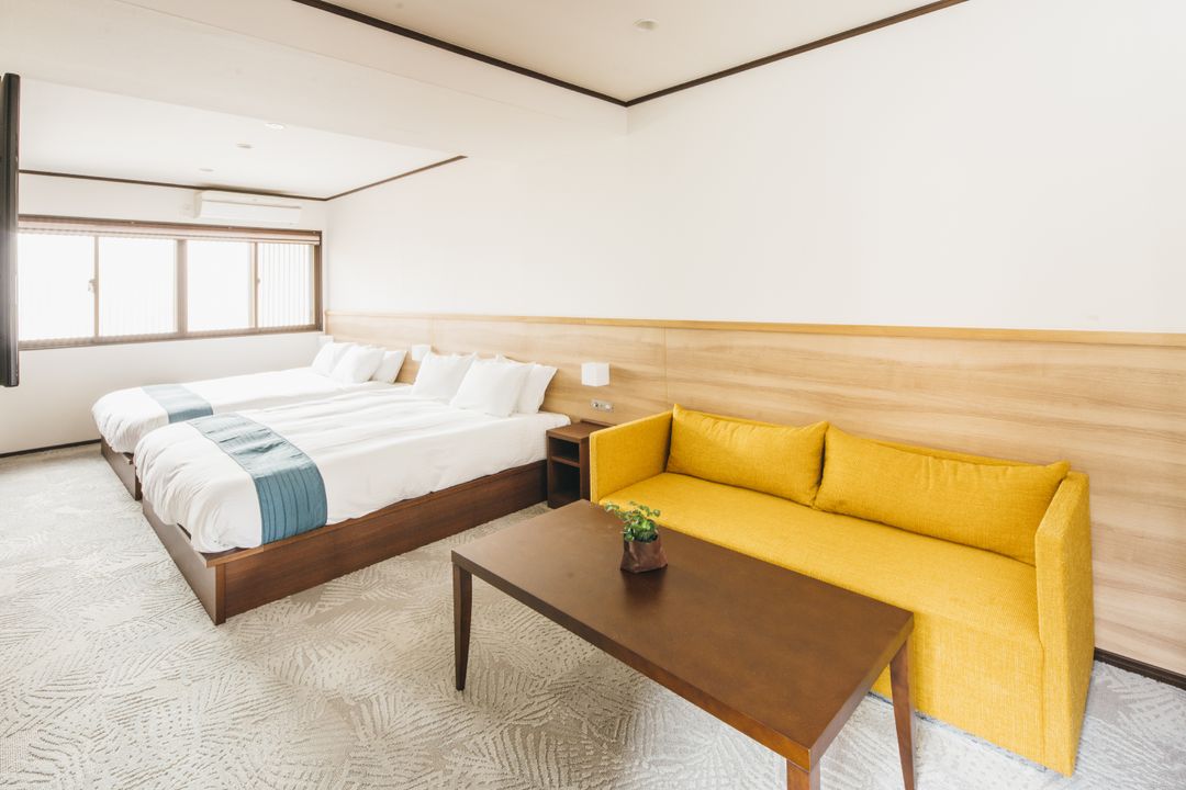 2 queen size bed available. 2つのクイーンサイズベッドがあります。