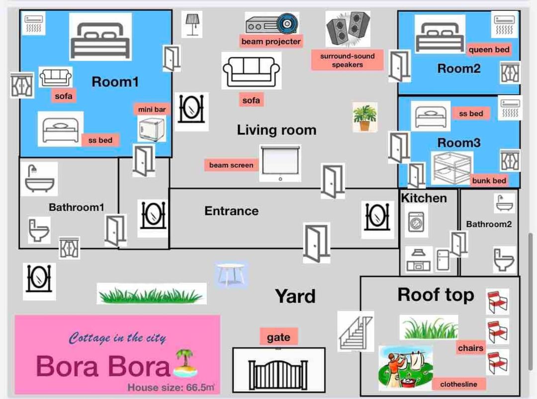 BoraBora｜3分鐘到梨泰院站 迷你電影院-15