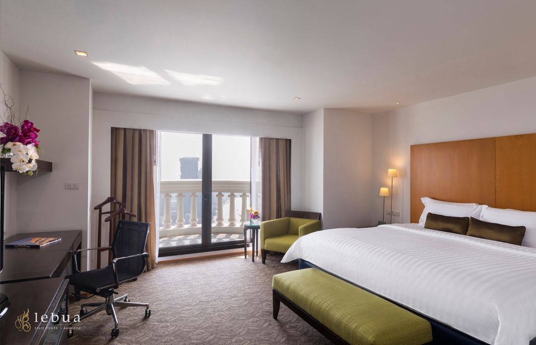 Specious bedroom with private balcony