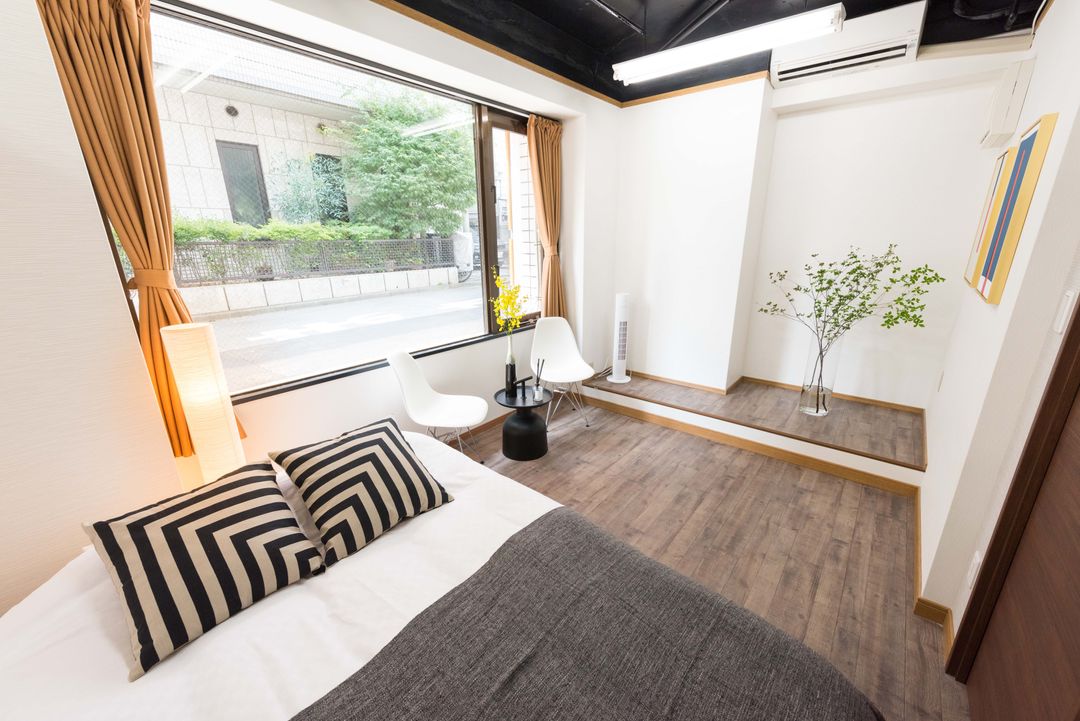 Design hotel near Ueno/Asakusa with 3 bedrooms